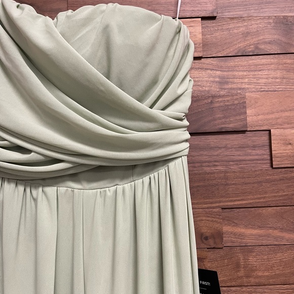 Lulus Start Your Romance Sage Green Strapless Convertible Maxi Dress - Picture 9 of 9